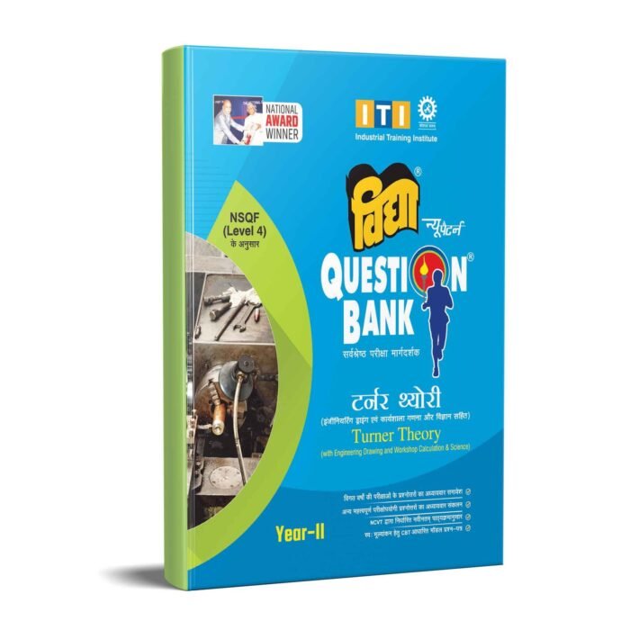 Vidya ITI Question Bank for Turner Year 2 (Turner Theory with Engineering Drawing and Workshop Calculation & Science) - Image 1